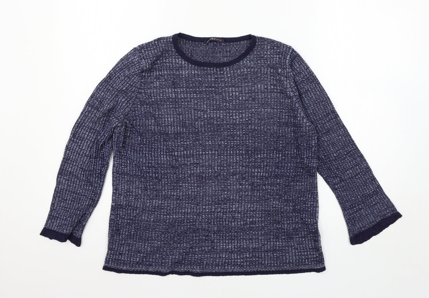 Marks and Spencer Womens Blue  Knit Pullover Jumper Size 14