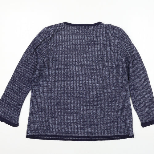 Marks and Spencer Womens Blue  Knit Pullover Jumper Size 14