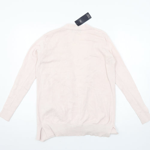 Marks and Spencer Womens Pink  Knit Cardigan Jumper Size 12