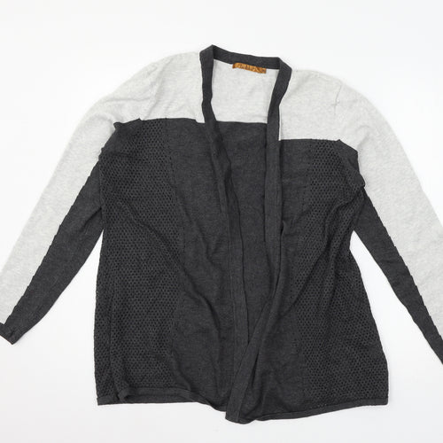 Belldini Womens Grey  Knit Cardigan Jumper Size XL