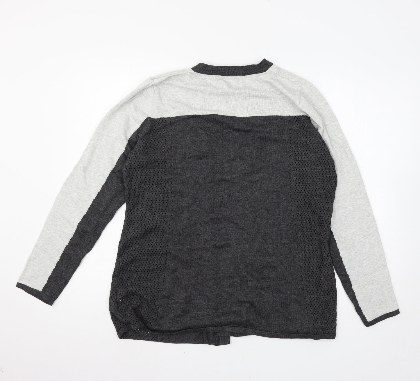 Belldini Womens Grey  Knit Cardigan Jumper Size XL