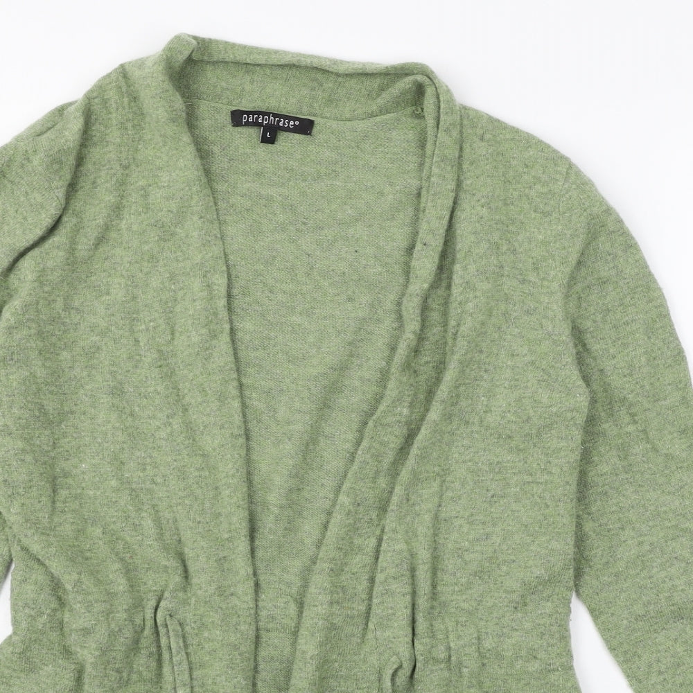Paraphrase Womens Green  Knit Cardigan Jumper Size L