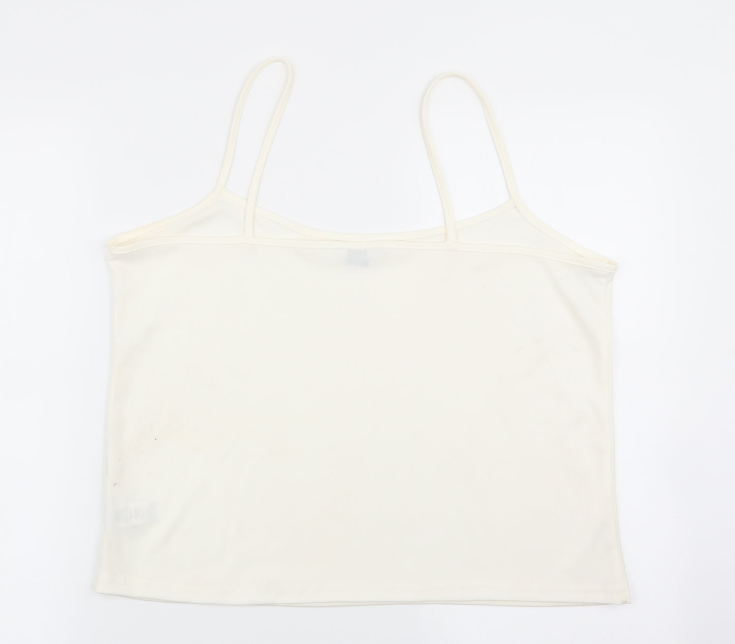 M&Co Womens White   Camisole Tank Size 18