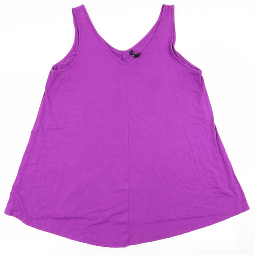 Preworn Womens Purple   Basic Tank Size 20