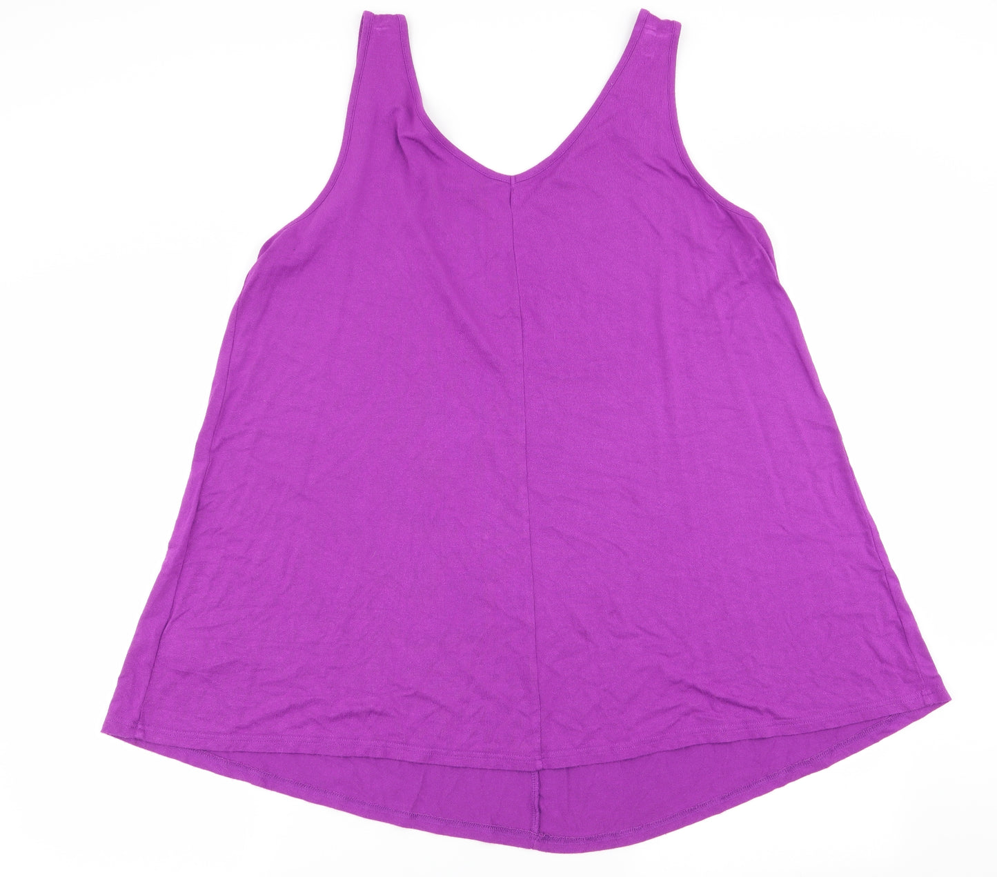 Preworn Womens Purple   Basic Tank Size 20