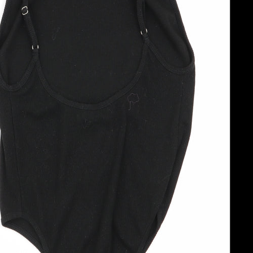 glassons Womens Black   Bodysuit One-Piece Size S