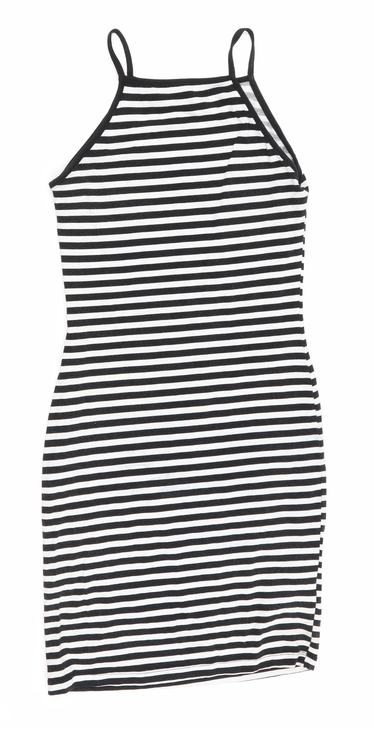 Miss Selfridge Womens Multicoloured Striped  Pencil Dress  Size 8