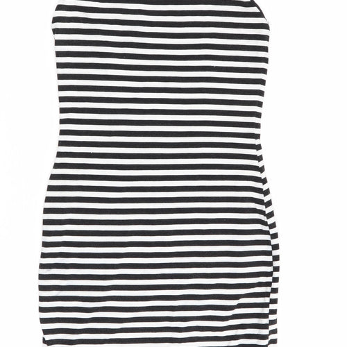 Miss Selfridge Womens Multicoloured Striped  Pencil Dress  Size 8