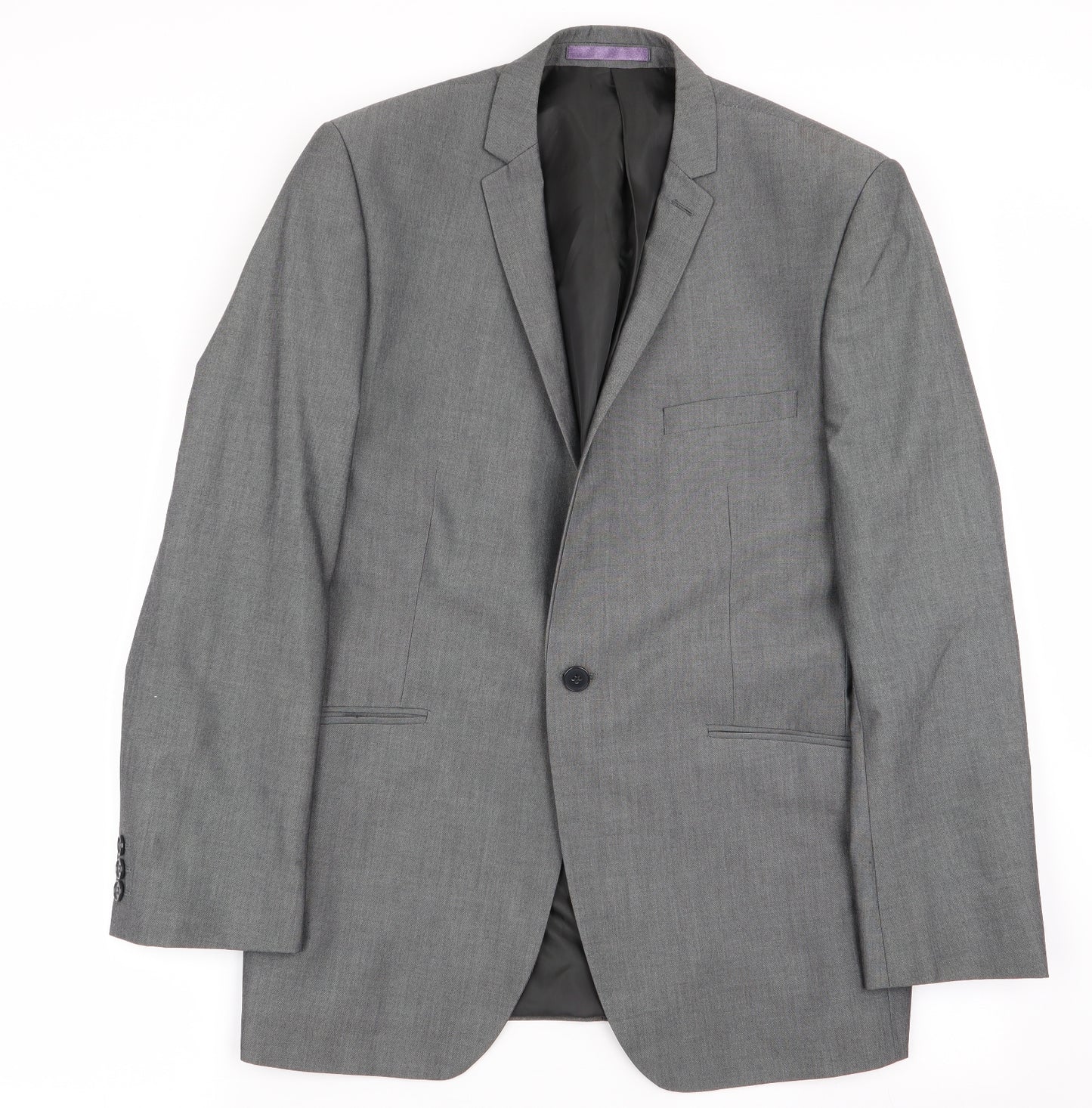 Burtons Menswear Mens Grey   Jacket Blazer Size 40
