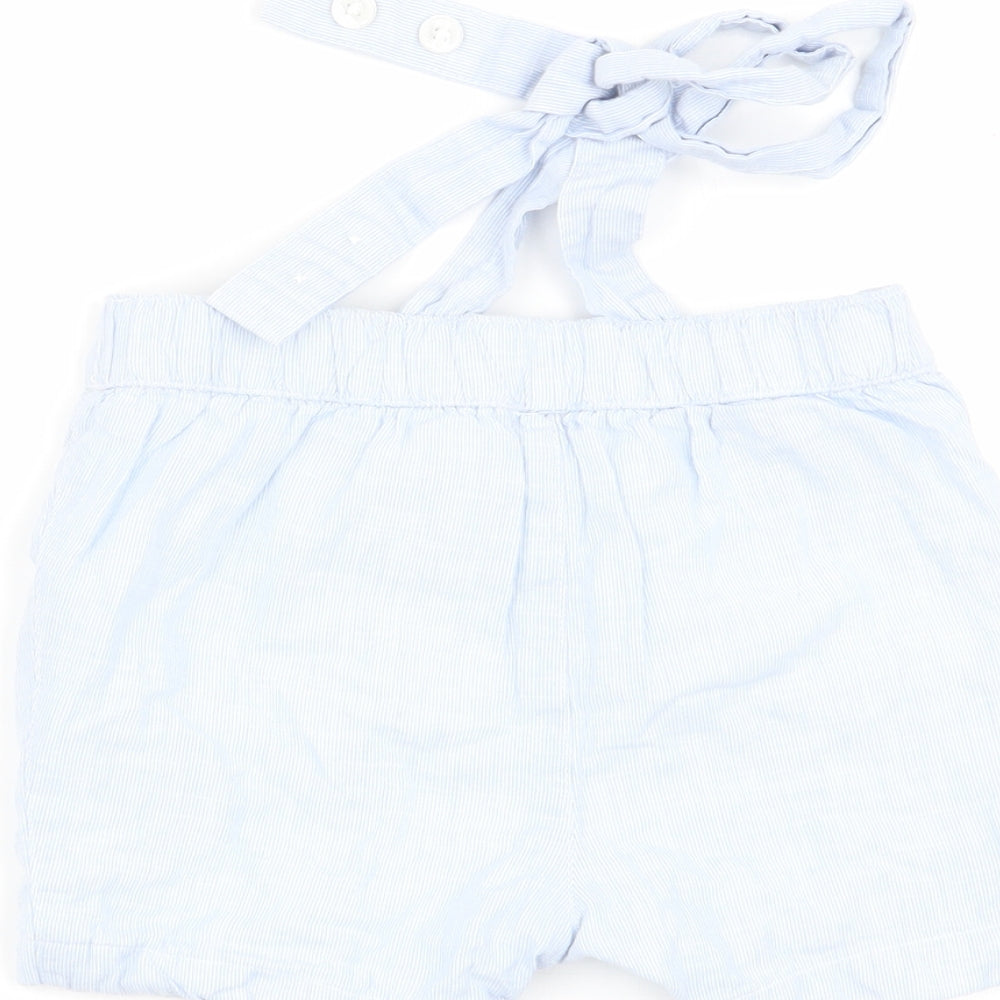 NEXT Boys Blue Striped  Capri Trousers Size 12-18 Months