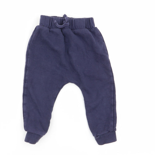 Asda George Baby Blue   Jogger Trousers Size 12-18 Months