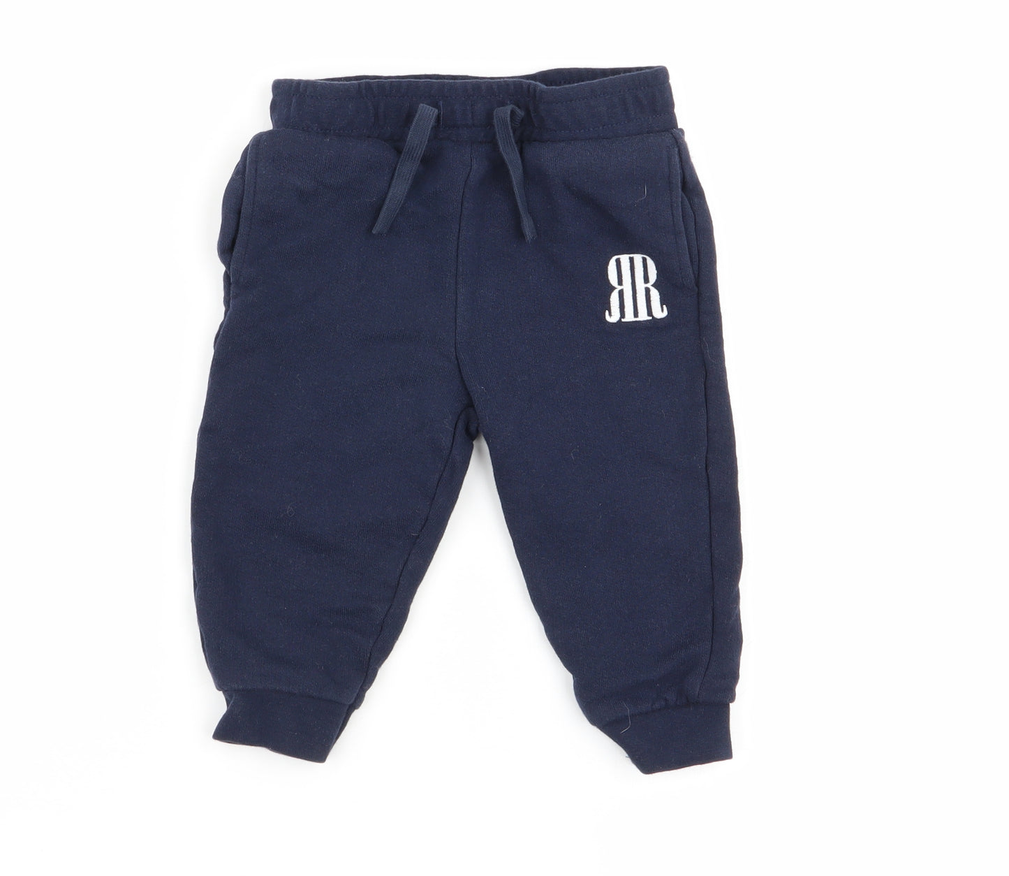 River Island Boys Blue   Jogger Trousers Size 9-12 Months