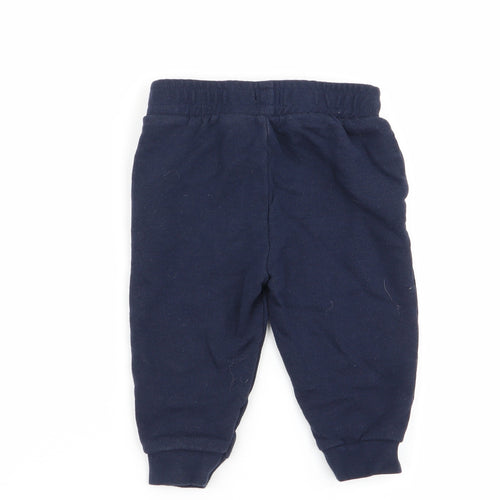 River Island Boys Blue   Jogger Trousers Size 9-12 Months