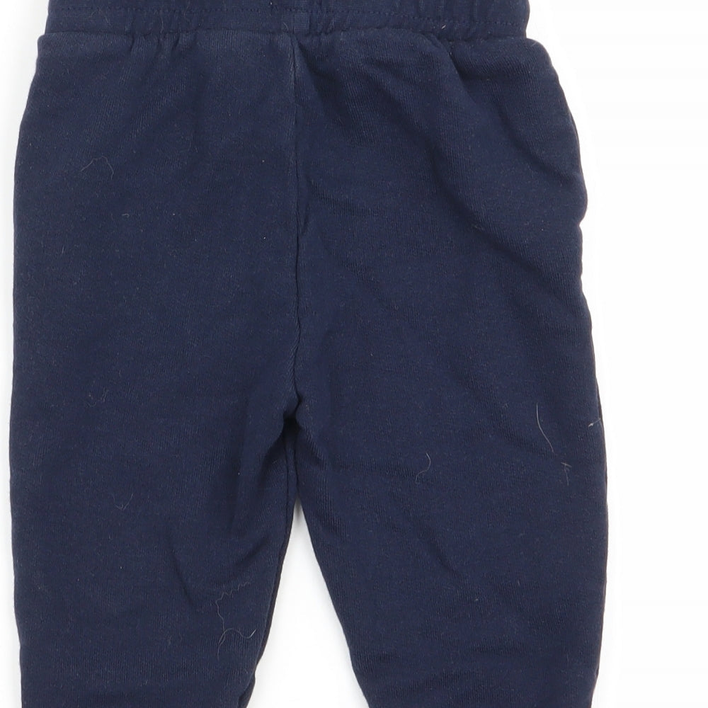 River Island Boys Blue   Jogger Trousers Size 9-12 Months