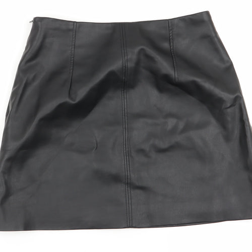 H&M Womens Black   Flare Skirt Size 12