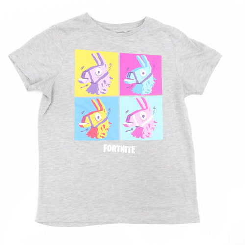 fortnite Boys Grey   Basic T-Shirt Size M