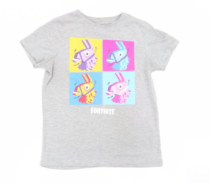 fortnite Boys Grey   Basic T-Shirt Size M