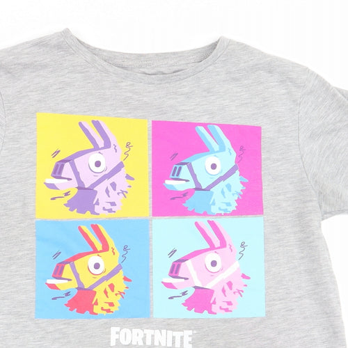 fortnite Boys Grey   Basic T-Shirt Size M