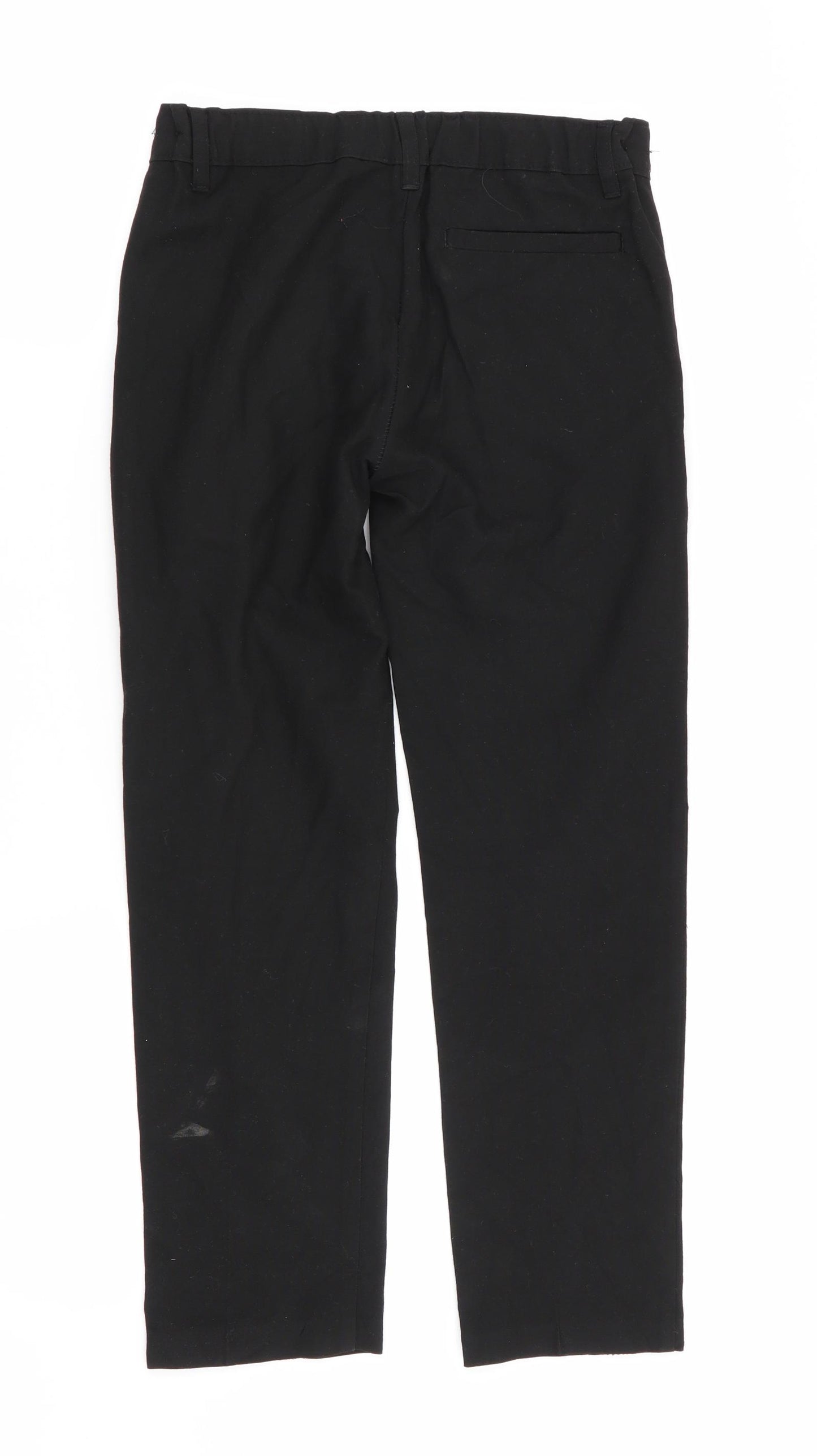 M&S Boys Black   Chino Trousers Size 7-8 Years - school trousers
