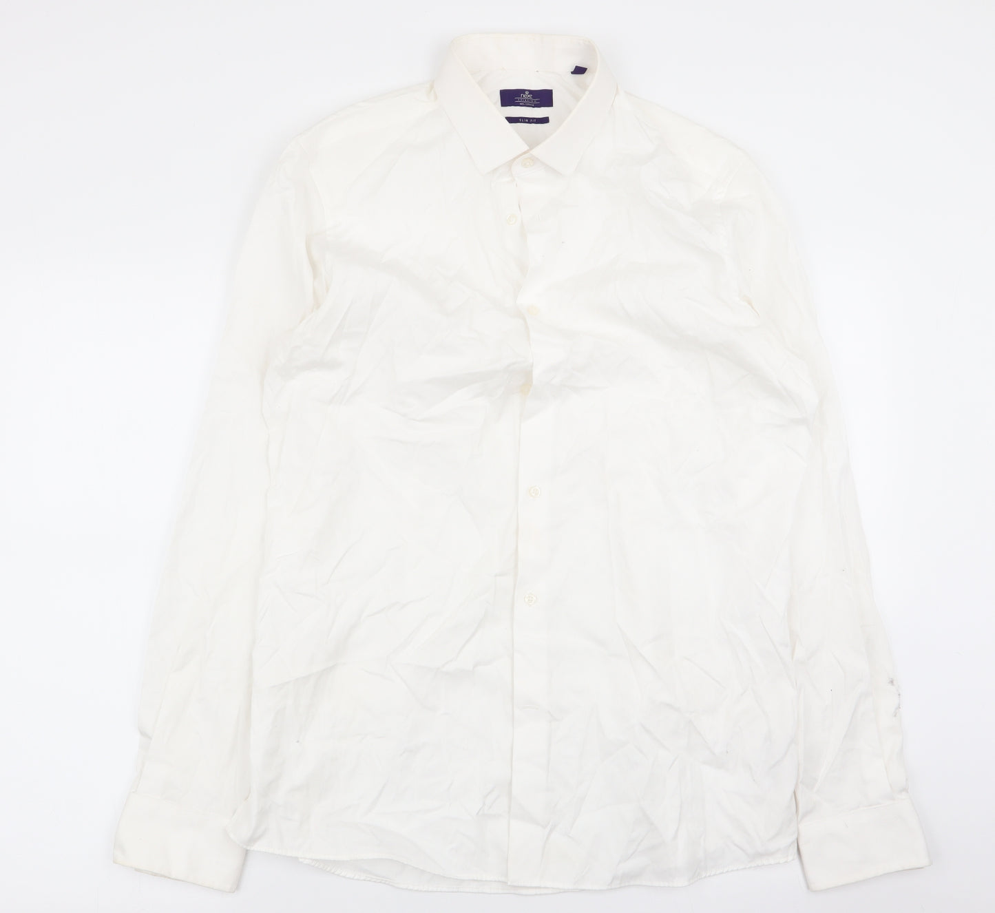 M&S Mens White    Dress Shirt Size 16.5