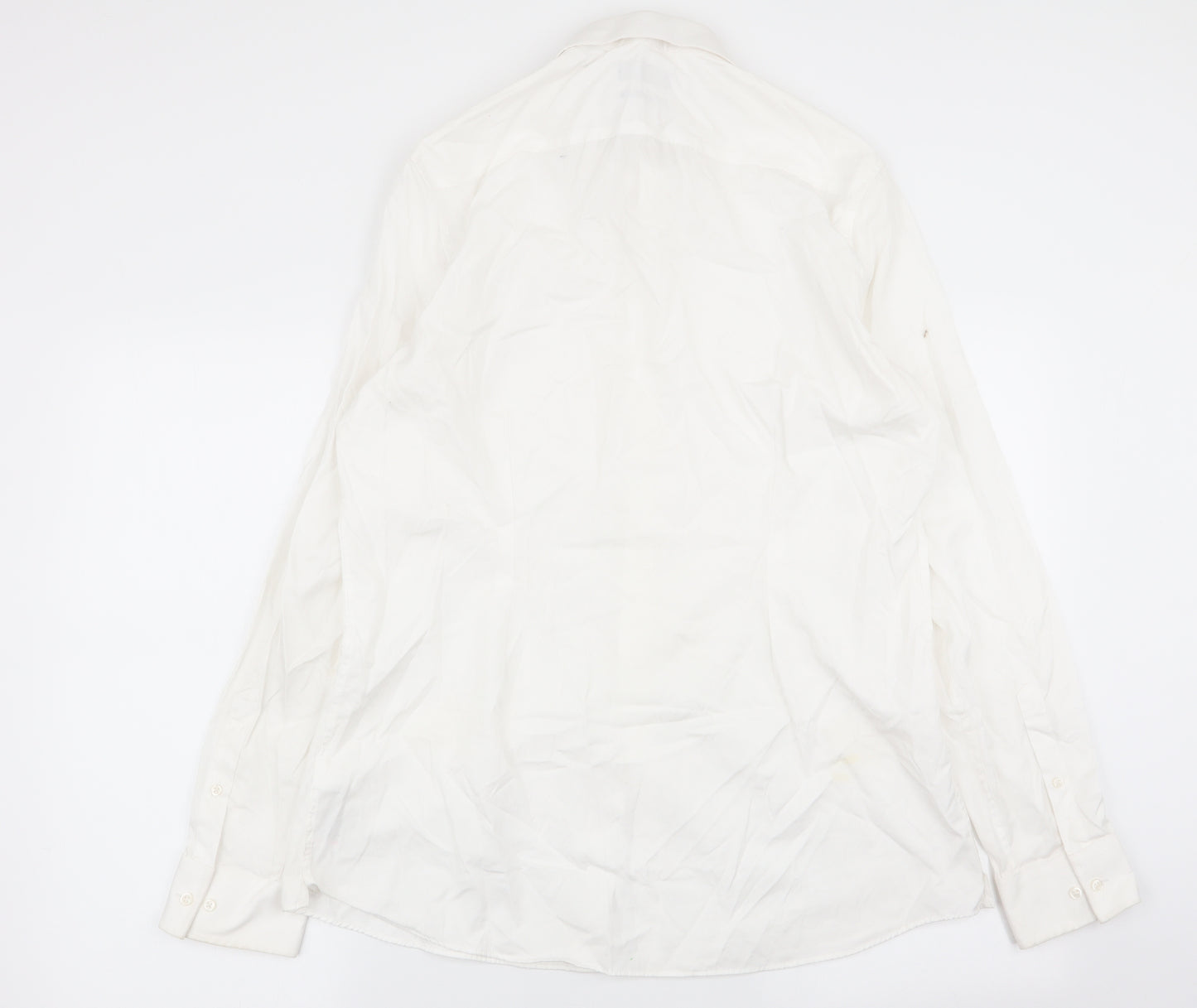 M&S Mens White    Dress Shirt Size 16.5