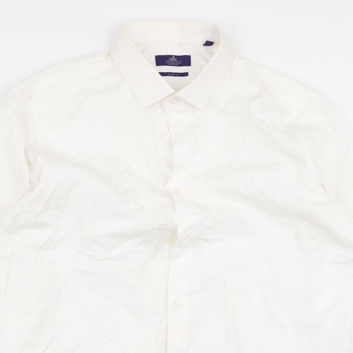 M&S Mens White    Dress Shirt Size 16.5