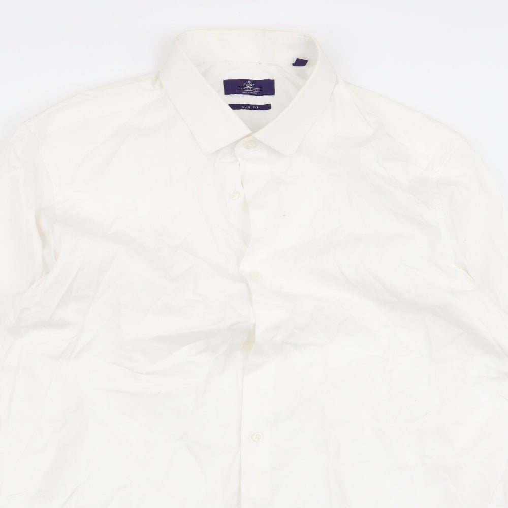 M&S Mens White    Dress Shirt Size 16.5