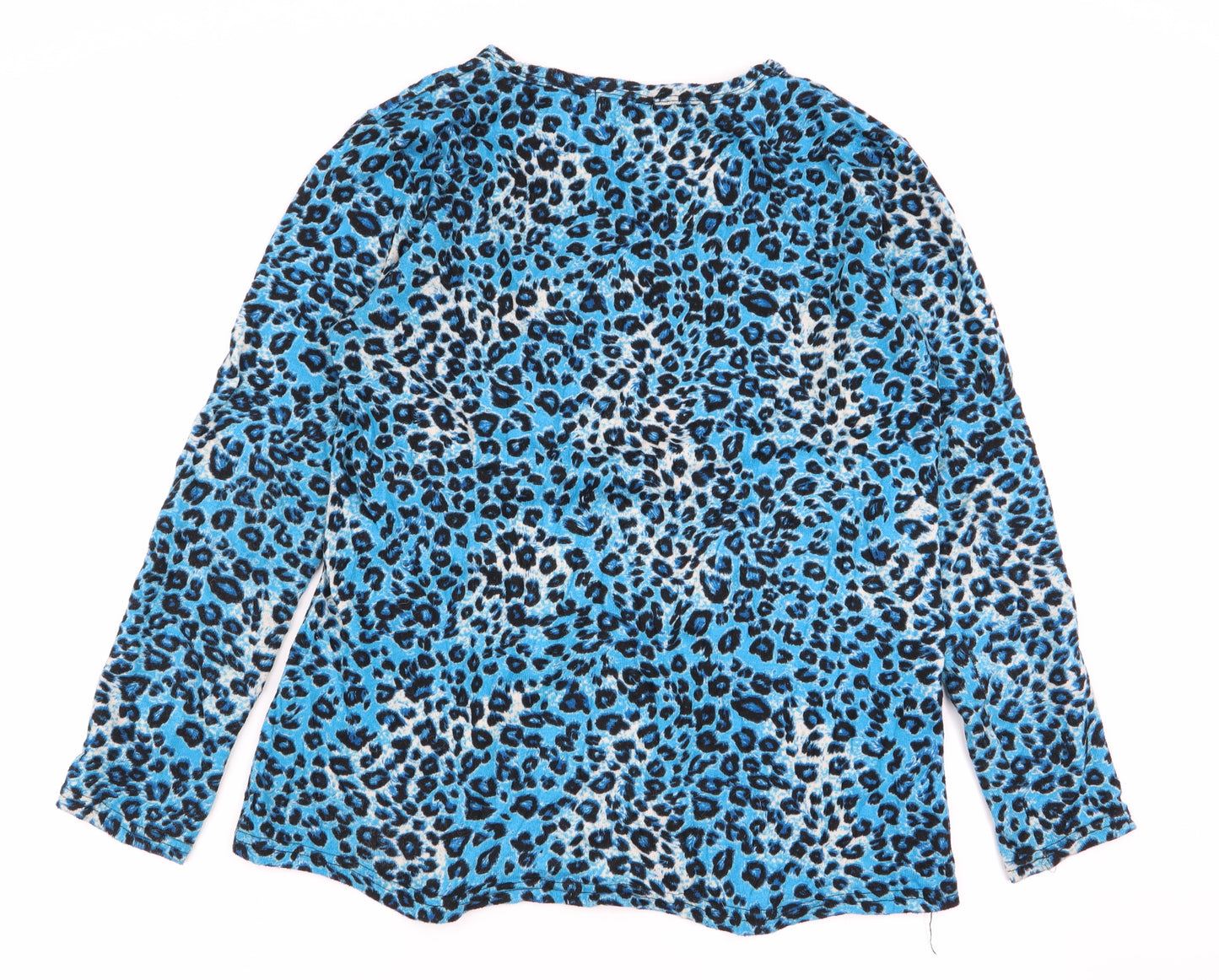 shi sheng Womens Multicoloured Animal Print  Basic T-Shirt Size L
