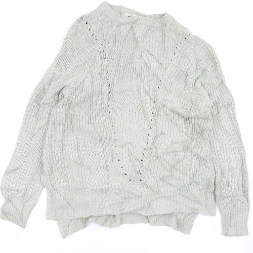Peacocks Womens Green   Pullover Jumper Size S