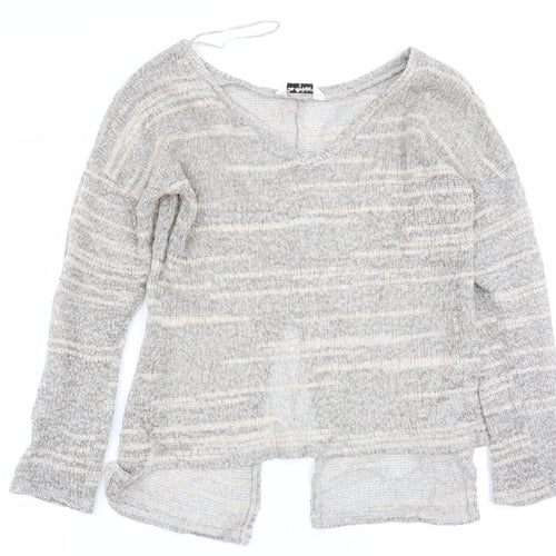 miss selfrudge Womens Beige Striped  Pullover Jumper Size 10