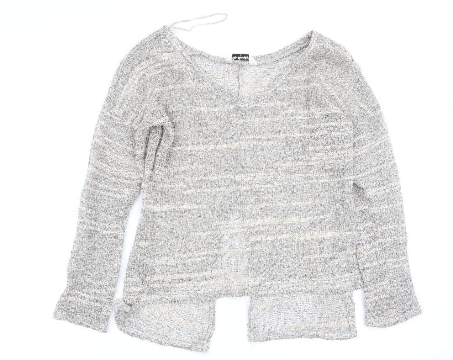 miss selfrudge Womens Beige Striped  Pullover Jumper Size 10
