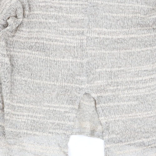 miss selfrudge Womens Beige Striped  Pullover Jumper Size 10