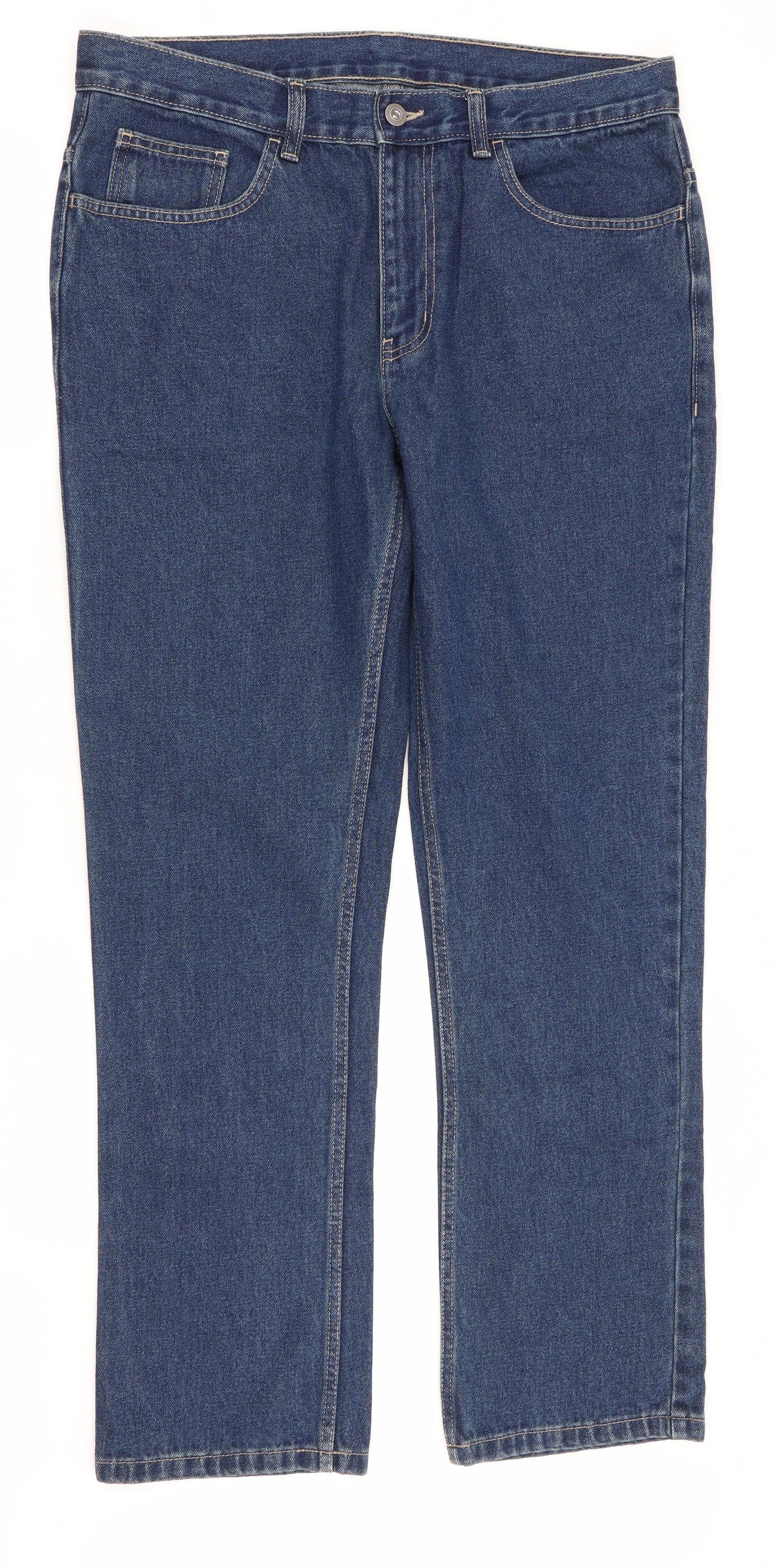 Asda George Mens Blue   Straight Jeans Size 34 in L32 in