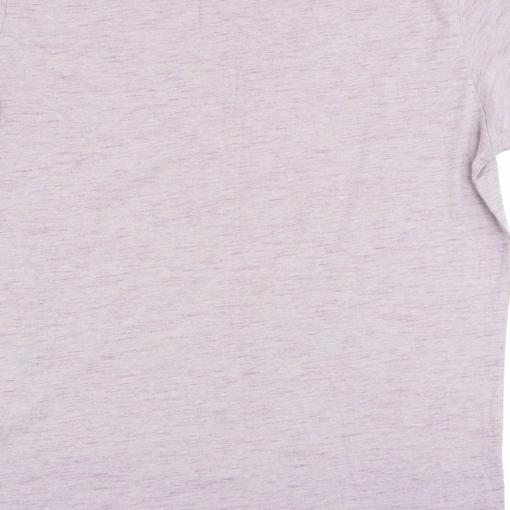 Peacocks Mens Purple    T-Shirt Size L