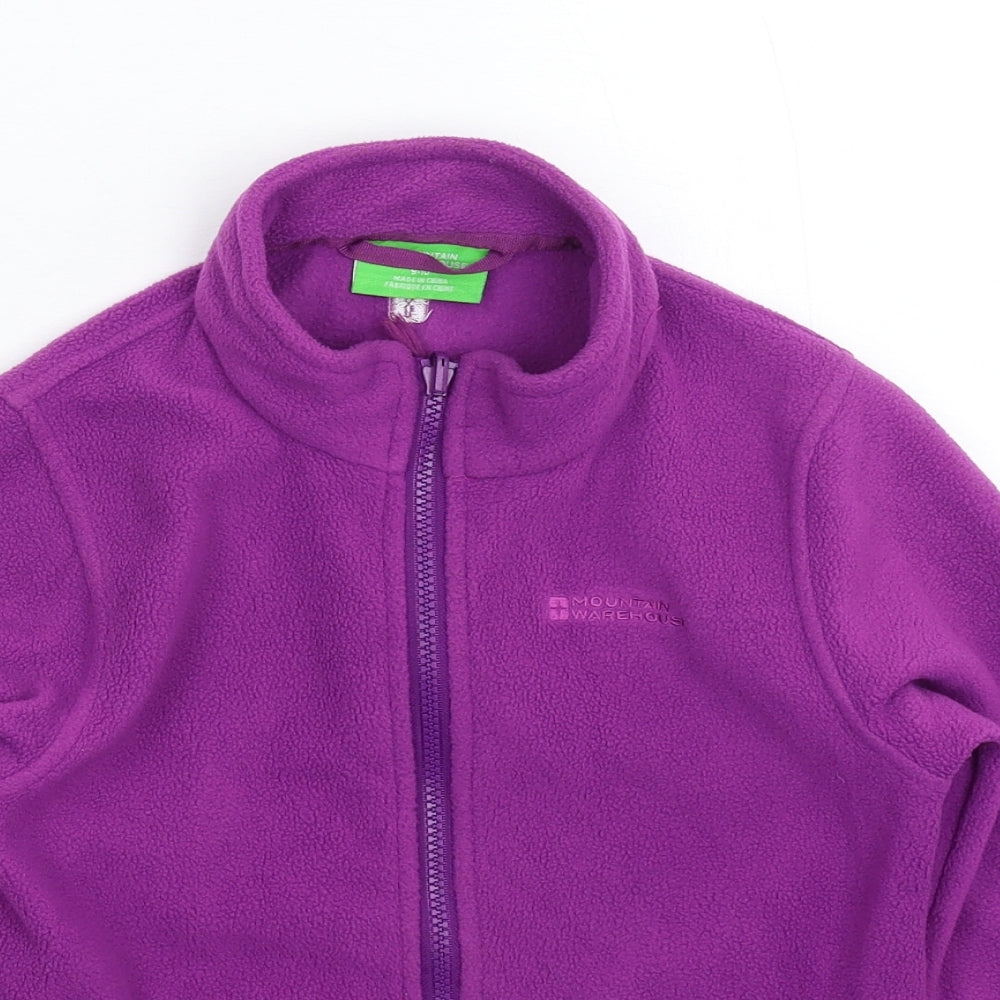 Marks and Spencer Boys Purple  Fleece Jacket  Size 9-10 Years