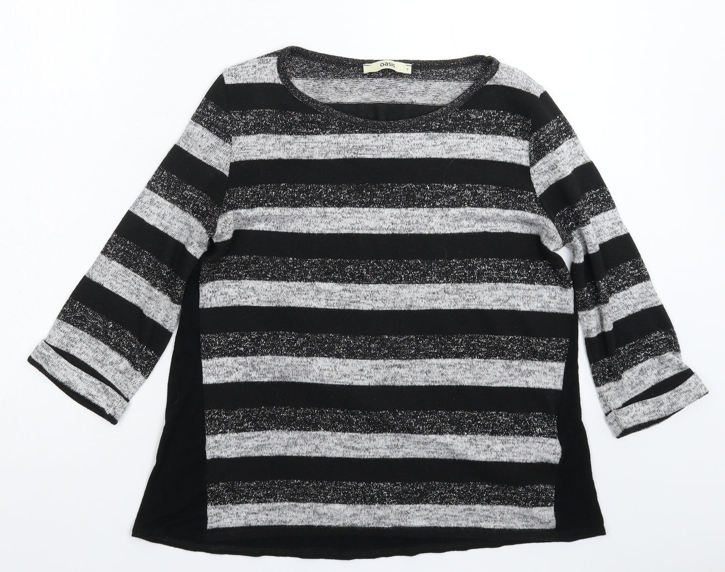 Oasis Womens Multicoloured Striped Knit Pullover Jumper Size S