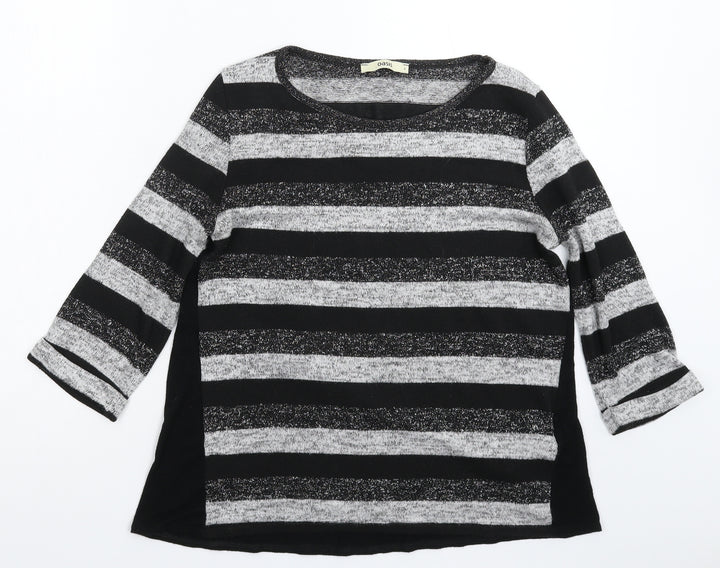 Oasis Womens Multicoloured Striped Knit Pullover Jumper Size S