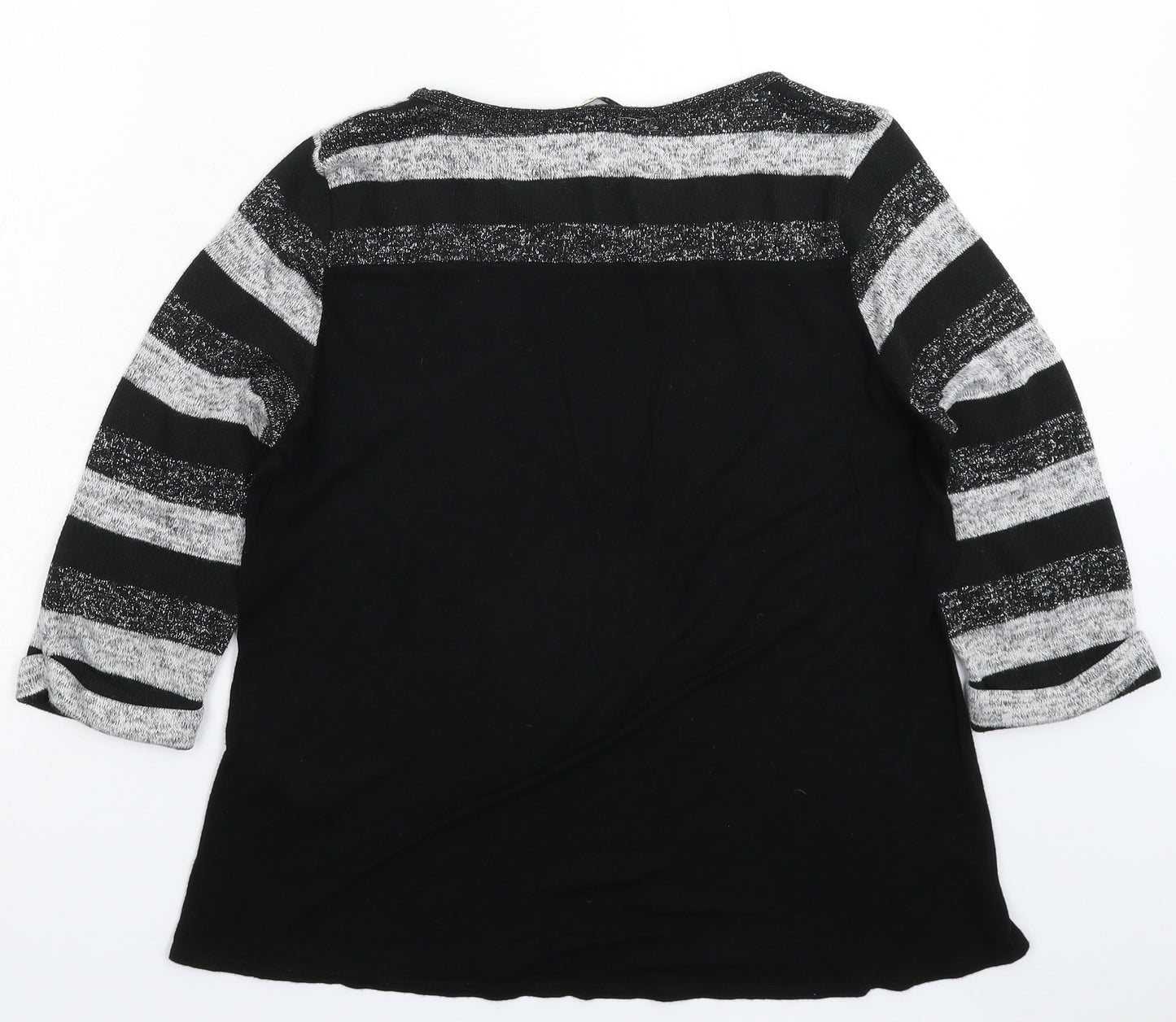 Oasis Womens Multicoloured Striped Knit Pullover Jumper Size S