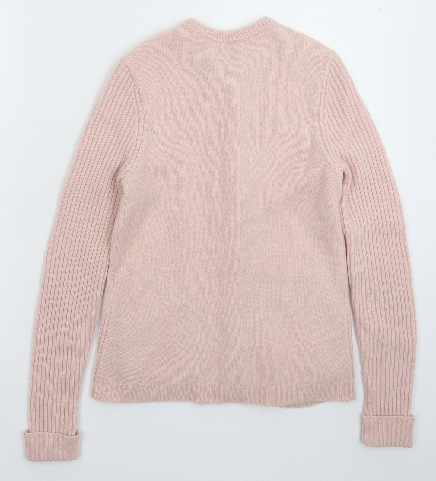 Laura Ashley Womens Pink  Knit Cardigan Jumper Size 10