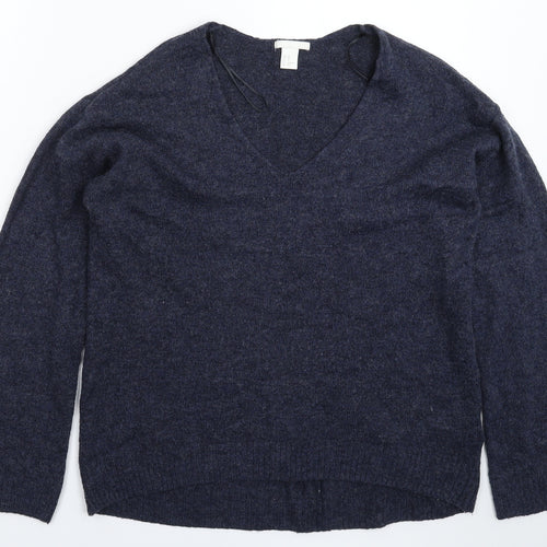 H&M Womens Blue  Knit Pullover Jumper Size XS