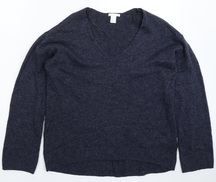 H&M Womens Blue  Knit Pullover Jumper Size XS