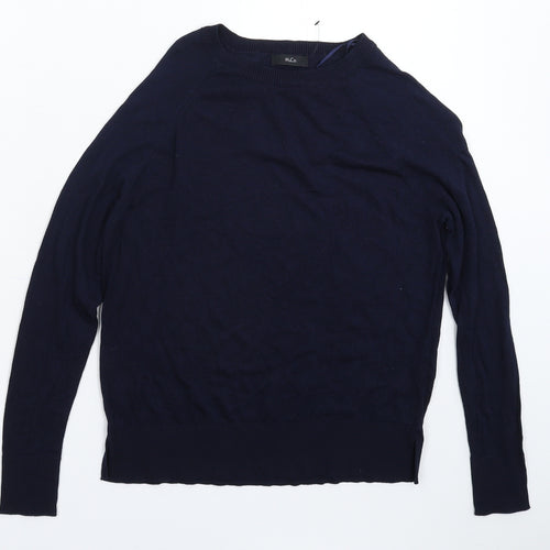 M&Co Womens Blue  Knit Pullover Jumper Size 8