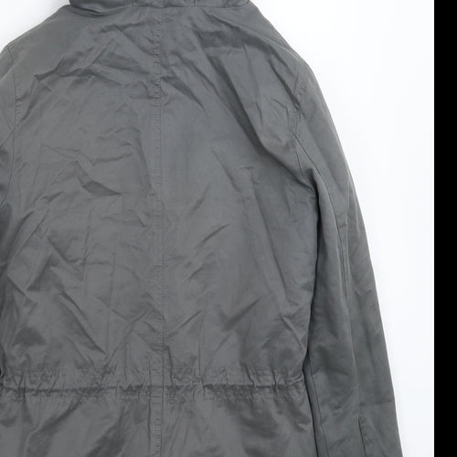 Oasis Womens Grey   Parka Coat Size S