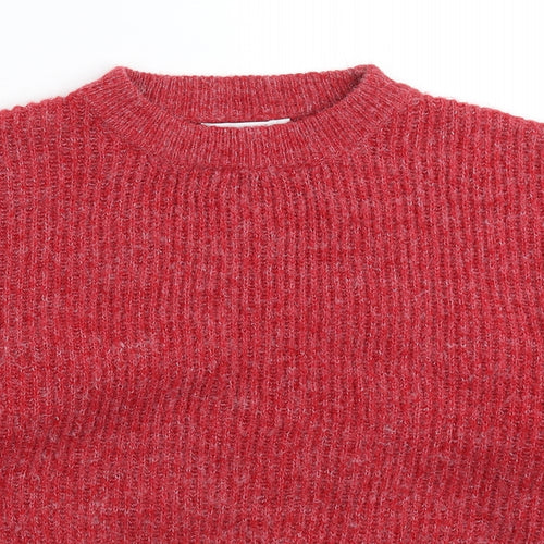 By Swan Womens Red  Knit Pullover Jumper One Size
