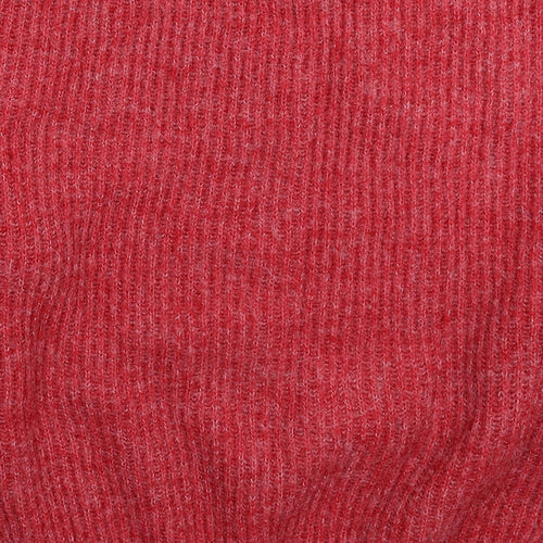 By Swan Womens Red  Knit Pullover Jumper One Size