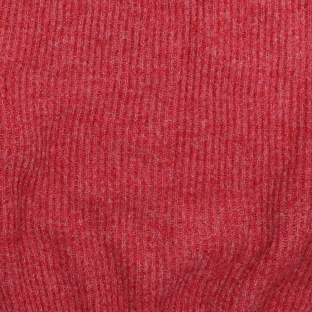 By Swan Womens Red  Knit Pullover Jumper One Size