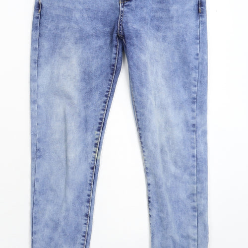 Preworn Womens Blue  Denim Skinny Jeans Size M L26 in