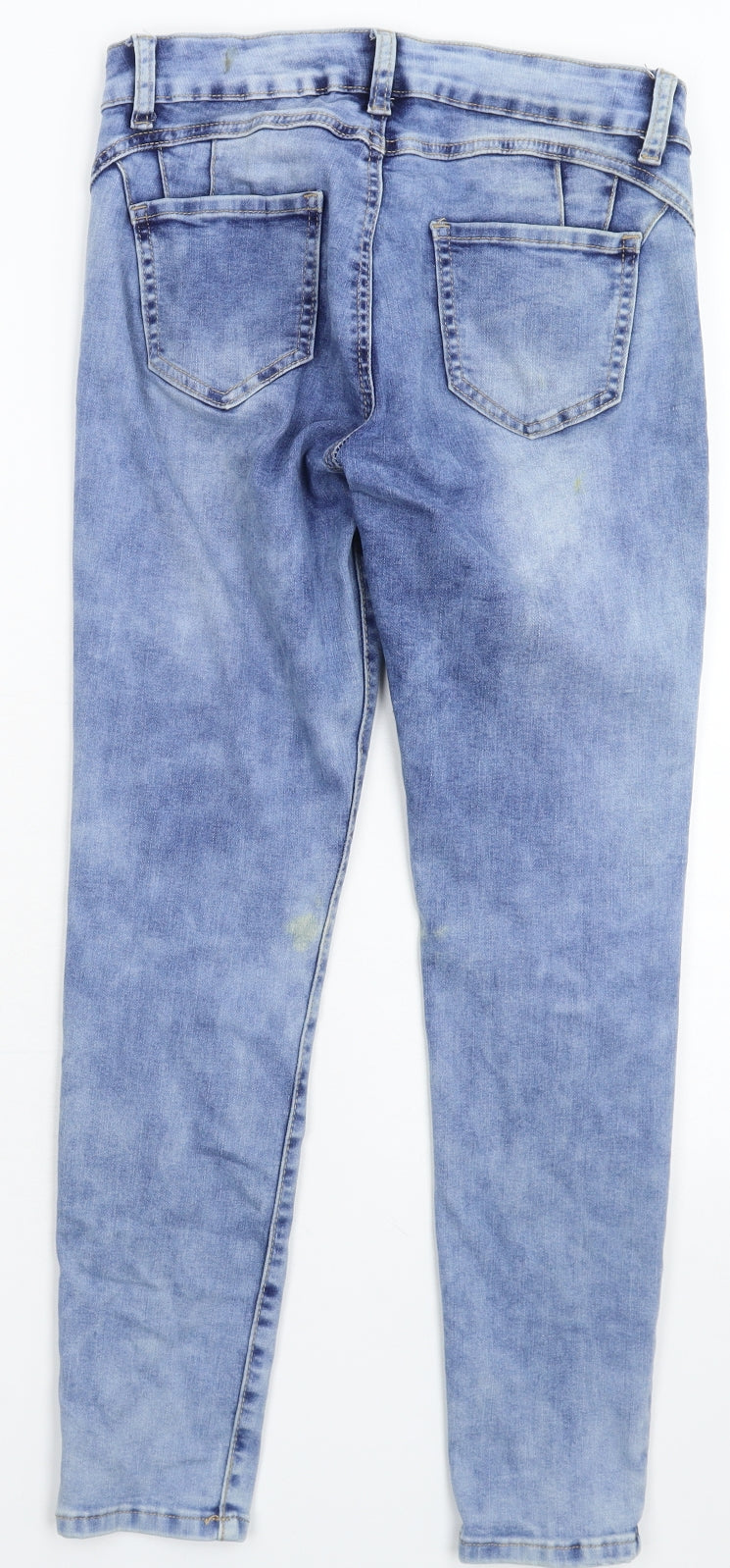 Preworn Womens Blue  Denim Skinny Jeans Size M L26 in