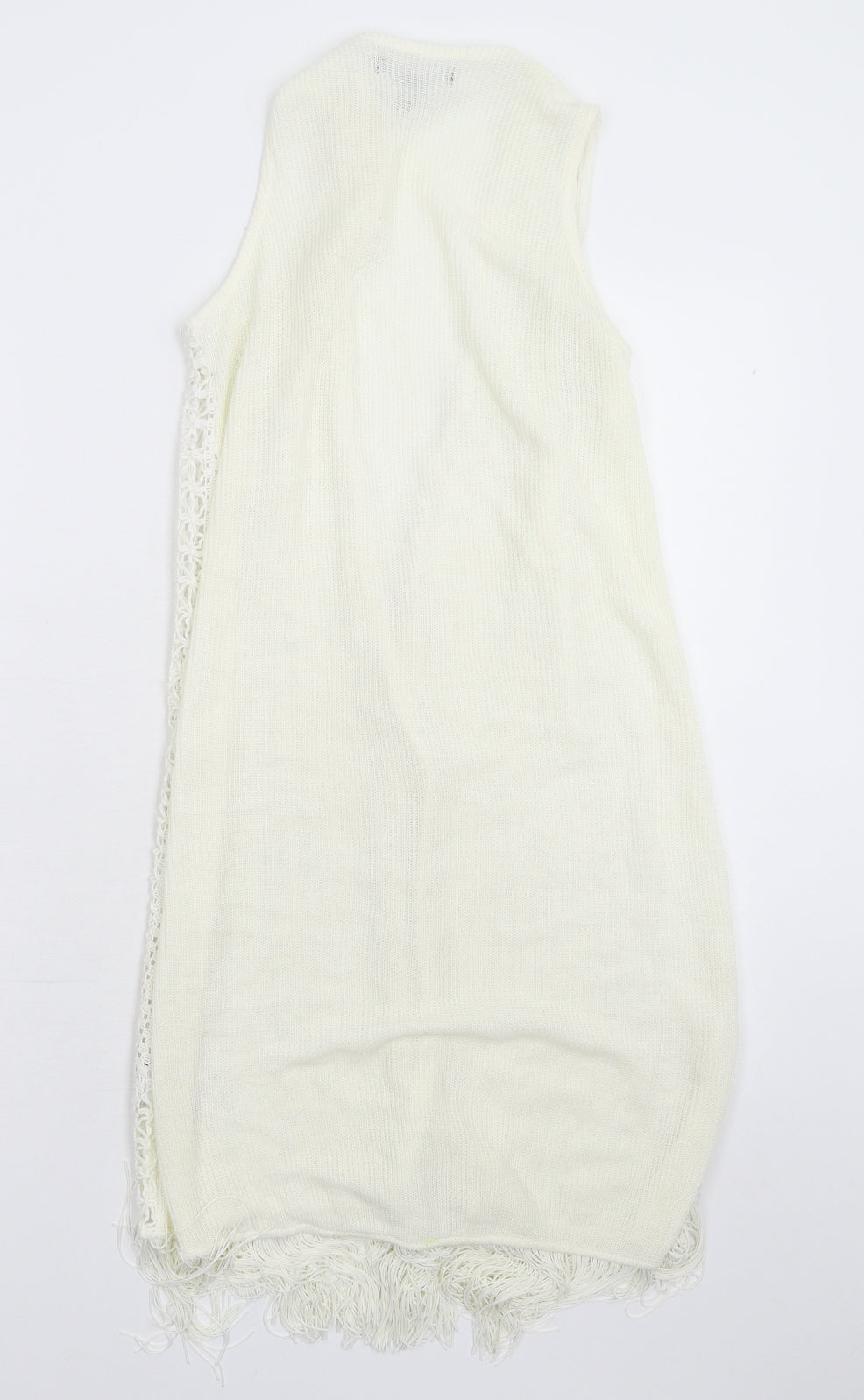 Atmosphere Womens White  Knit Vest Jumper Size 8