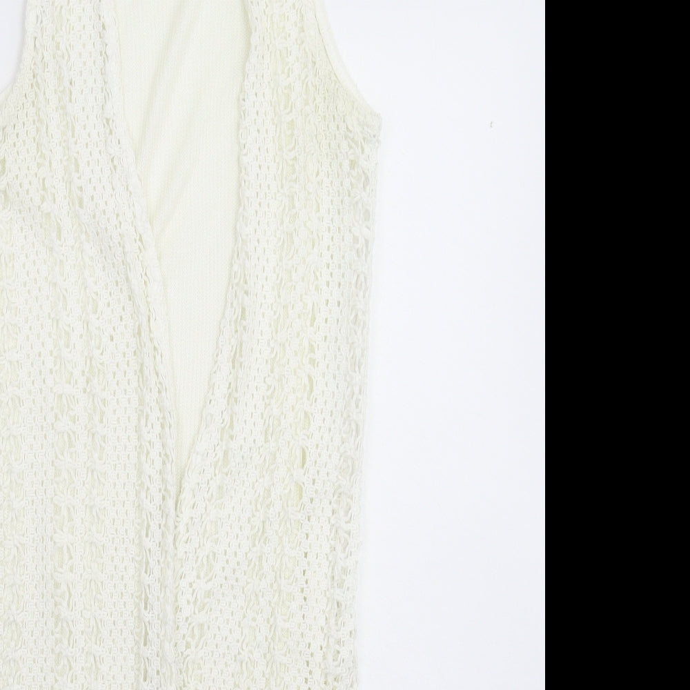 Atmosphere Womens White  Knit Vest Jumper Size 8